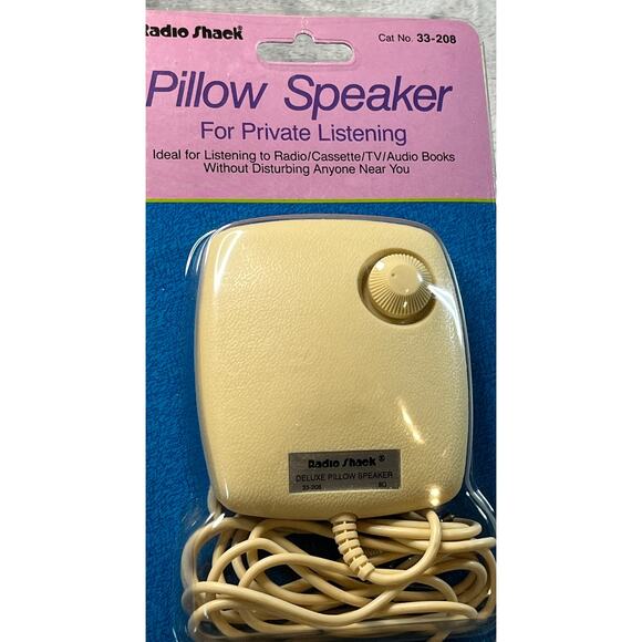 Radio Shack 33-208‎ Pillow Speaker 1/8" Plug Vintage New - Picture 1 of 2